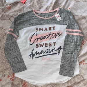 long sleeved justice shirt